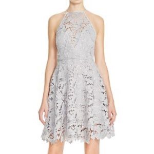 Keepsake - light blue/gray lace dress